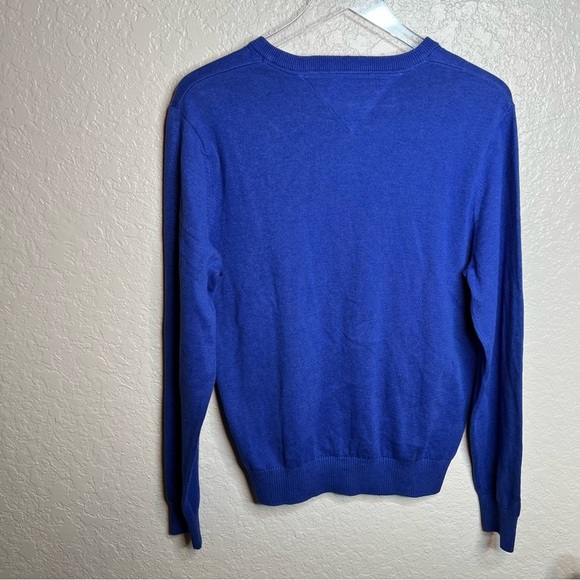 Blue Long Sleeve Tommy Hilfiger Men’s Pullover Sweater - Picture 4 of 7